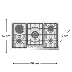 Plitə Electrotech Ikos 90 3GWP