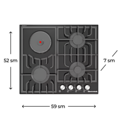 Plitə Electrotech Kup 60 3GP Qara