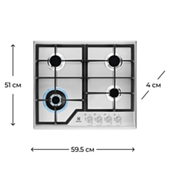 Варочная поверхность Electrolux EGS6436SX
