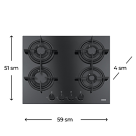 Plitə Franke FHCR 604 4G HE BK C