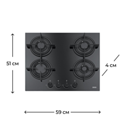 Варочная поверхность Franke FHCR 604 4G HE BK C