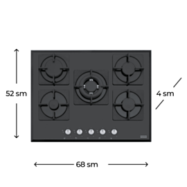 Plitə Franke FHNS 705 4G TC BK C