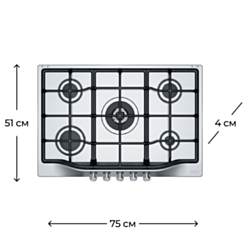 Варочная поверхность Franke FHTL 755 4G TC XT C