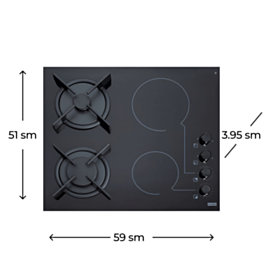 Plitə Franke FHX 604 2G 2C BK C