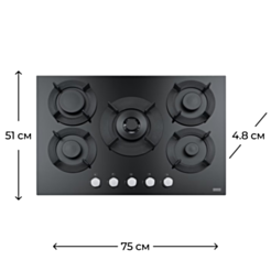 Варочная поверхность Franke FHMF 755 4G DC C BK