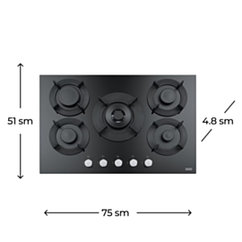 Plitə Franke FHMF 755 4G DC C BK