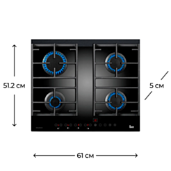Варочная поверхность Teka CGW LUX 60 TC 4G AI AL CI