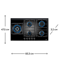 Варочная поверхность Teka CGW LUX 90 5G AI AL DR CI