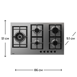 Варочная поверхность Teka EFX 90 5G AI AL CI