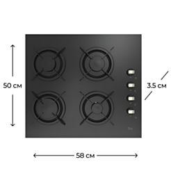 Варочная поверхность Teka HEL LUX 60 4G AI AL L 