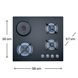 Plitə Teka HF LUX 60 3G 1P AI AL