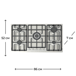 Варочная поверхность Electrotech H9401P13IS-IX