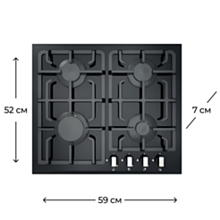 Варочная поверхность Electrotech Ikos 60 4GP