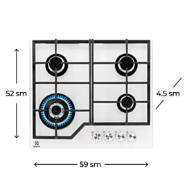 Plitə Electrolux KGG64362W