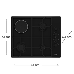 Plitə Beko HIGM 64135 SB