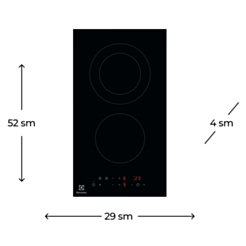 Plitə Electrolux LHR3233CK