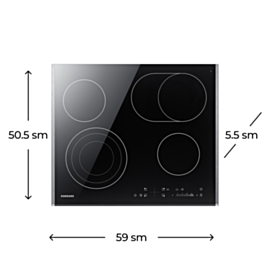 Plitə Samsung NZ64T3536DK/WT