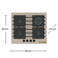 Plitə Bosch PPP6B1J40R