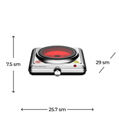 Masaüstü plitə Kumtel HC-1001