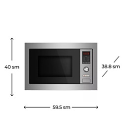 Mikrodalğalı soba Bompani BO243MX/E