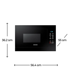 Mikrodalğalı soba Samsung MG22M8054AK/BW
