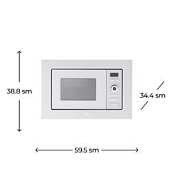 Mikrodalğalı soba Franke FMW 20 GN G WH