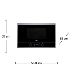 Mi̇krodalğalı soba Teka ML 822 BIS L Black