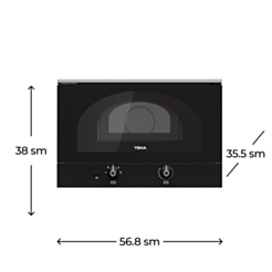 Mikrodalğalı soba Teka MWR 22 BI Anthracite 