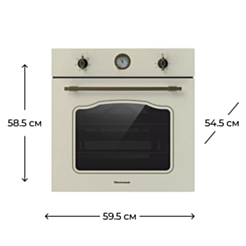 Духовой шкаф Electrotech Moma F 6020 Кремовый
