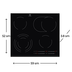 Plitə Electrolux EHF6547FXK