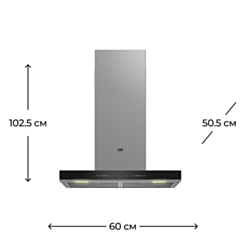 Вытяжка Beko BHCB66641BBHS
