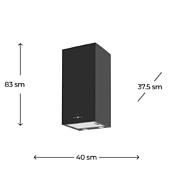 Aspirator Krona Dita R 400 Black PB