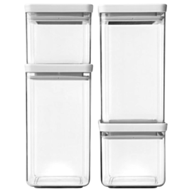 Saxlama qabı Brabantia Jar Sets Square 4 parça 122569