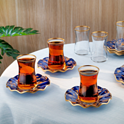 Чайный набор Golden Bird 12 предметов 8699131917466 (Фиолетовый)