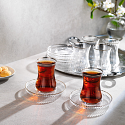 Чайный набор Schafer Optik 12 предметов 8699131900499 (Серебристый)