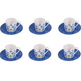 Qəhvə üçün fincan dəsti Porland Posh 12 parça 04ALM005546