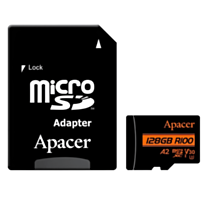  Apacer MicroSDXC UHS-I U3 V30 A2 128 GB  W/ 1 RP AP128GMCSX10U8-R-N