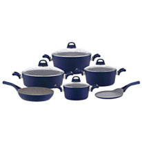 Qazan dəsti Deluca Nonstick Qranit 10 parça Göy 8680465138511