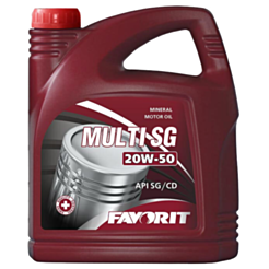 Mühərrik yağı Favorit Multi SG Universal SAE 20W-50 4L Plastic