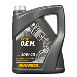 Mannol 7702 O.E.M. For Chevrolet-Opel SAE 10W-40 5L Special