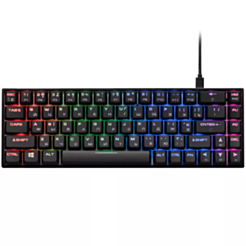 Gaming Keyboard  2E KG370 RGB 68 Key Gateron Blue Switch Black