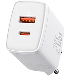 Baseus Compact Quick Charger U+C 20W EU White / CCXJ-B02