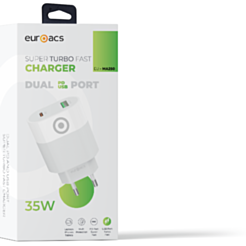 Euroacs 35W Dual Port Charger White / EU-MA250 