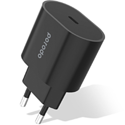 Porodo 20W PD charger EU Black / PD-FWCH018-BK