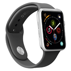 SBS Band Apple Watch 44mm, Black / TEBANDWATCH44MK