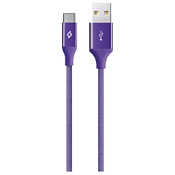 Ttec AlumiCable Type C 2.0 Charge/Data Cable Purple 2DK18MR