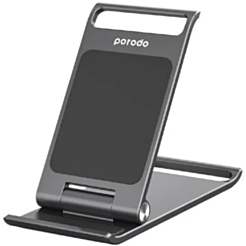 Porodo alum alloy foldable mobile stand Grey / PD-ALFMB-GY