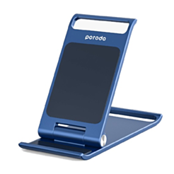 Porodo alum alloy foldable mobile stand Blue / PD-ALFMB-BU