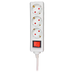 Удлинитель Voltam 3 m VP-02 3 Way Germany Type Power Strip