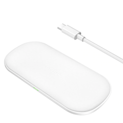 Choetech Wireless Dual Fast Charger White 5345